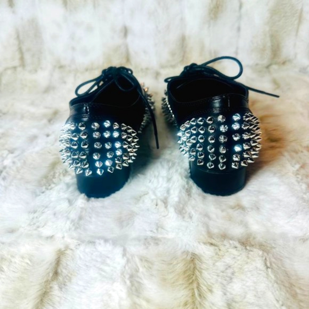 Cape Robbin Black & Silver Spikey Dress Shoe - Picture 9 of 9